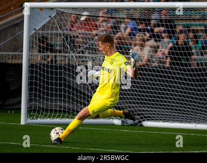 1 juin 2023, cary, NC, USA: West Ham United FC Goalie DAVID MARTIN (#1) coup de pied au match TST 2023 contre Dallas United au WakeMed Soccer Park, Cary NC (image de crédit: © Paul Morea/ZUMA Press Wire) USAGE ÉDITORIAL SEULEMENT! Non destiné À un usage commercial ! Banque D'Images