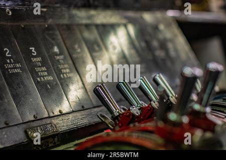 Vintage London Underground Switchgear TFL transport pour Londres Banque D'Images