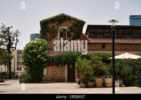 Bâtiment Claro restaurant à tel-Aviv, Israël Banque D'Images