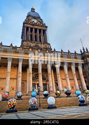 Royaume-Uni, West Yorkshire, hôtel de ville de Leeds Banque D'Images