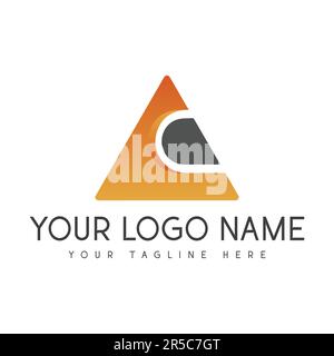 Résumé Logotype Triangle d'une entreprise Business logo Design Illustration de Vecteur