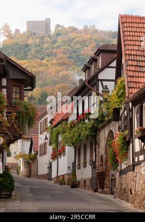 Historique Hambach Castle Lane Banque D'Images