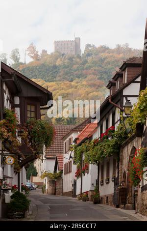 Historique Hambach Castle Lane Banque D'Images