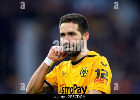 Photo du dossier datée du 04-03-2023 de Joao Moutinho de Wolverhampton Wanderers, qui doit quitter Wolves à l'expiration de son contrat actuel, date d'émission : vendredi 2 juin 2023. Banque D'Images