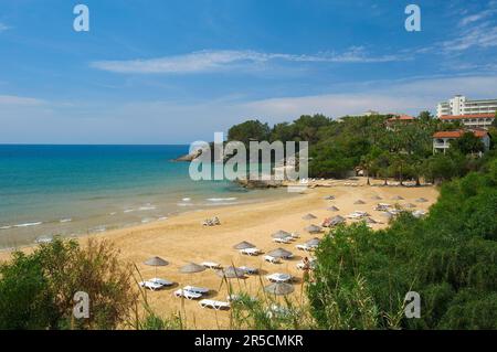 Incekum Beach près d'Alanya, Riviera Turque, Turquie du Sud, Turquie Incekum Beach sur la Riviera Turque, Turquie Banque D'Images