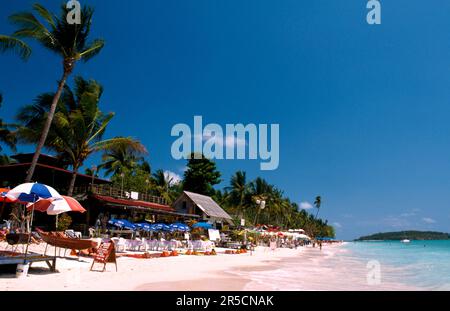 La plage de Chaweng, Koh Samui, Thaïlande Banque D'Images