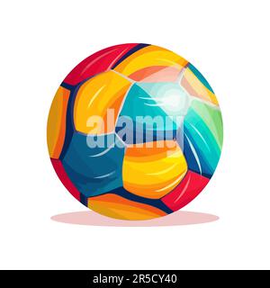 Image abstraite du ballon de football. Joli ballon de football isolé sur fond blanc. Illustration vectorielle Illustration de Vecteur