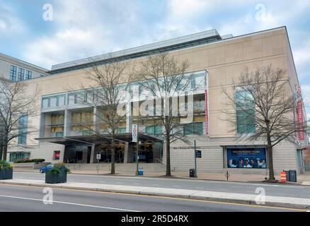 Bibliothèque publique dans le centre-ville de Richmond, Virginie, États-Unis. Banque D'Images