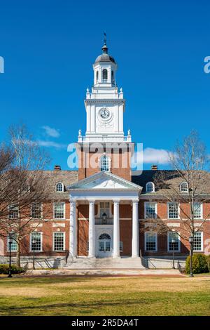 Gilman Hall sur le campus de l'Université Johns Hopkins à Baltimore, Maryland, États-Unis. Banque D'Images