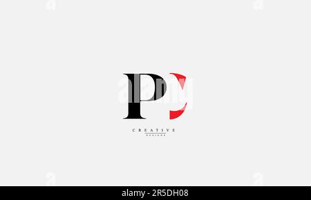 Lettres de l'alphabet initiales Monogram logo PC CP P C Illustration de Vecteur