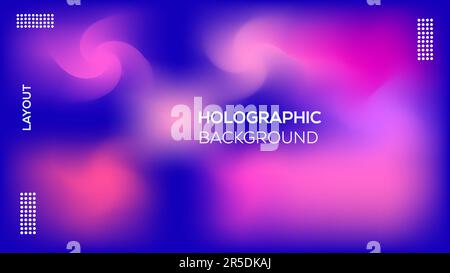 texture multicolore fond holographique flou 4k vecteur élégant luxe Illustration de Vecteur