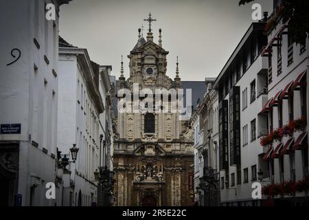 L'église Saint Jean-Baptiste au Béguinage - Bruxelles, Belgique Banque D'Images