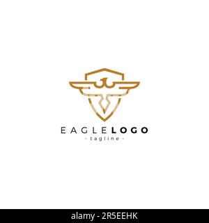 Logo Eagle. Illustration du vecteur oiseau. Logo Phoenix Illustration de Vecteur