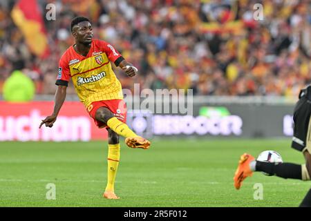 Objectif, France. 27th mai 2023. Salis Abdul Samed (26) de RC Lens photographié lors d'un match de football entre t Racing Club de Lens et AC Ajaccio, le jour d'allumette 37th de la saison 2022-2023 de la Ligue 1 Uber Eats, le dimanche 27 mai 2023 à Lens, France . Credit: Sportpix / Alamy Live News Banque D'Images