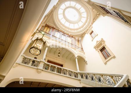 Le musée de la Fundación Juan March, escalera de la Antigua casa señorial pouvez Gallard del siglo XVII, Canyar, Palma, Majorque, îles Baléares, Espagne, Europe Banque D'Images