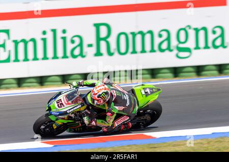 Jonathan Rea (GBR) Kawasaki ZX-10RR, Kawasaki Racing Team WorldSBK Credit: Live Media Publishing Group/Alay Live News Banque D'Images