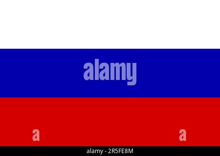 Le drapeau de la Fédération de Russie. Les couleurs du panflavisme. Banque D'Images