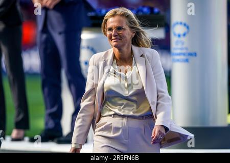 Eindhoven, pays-Bas. 03rd juin 2023. EINDHOVEN, PAYS-BAS - JUIN 3 : entraîneur en chef Sarina Wiegman de l'équipe de football des femmes anglaises après le match final de la Ligue des champions des femmes de l'UEFA entre le FC Barcelone et VfL Wolfsburg au stade PSV sur 3 juin 2023 à Eindhoven, pays-Bas (photo d'Andre Weening/Orange Pictures) crédit : Orange pics BV/Alay Live News Banque D'Images