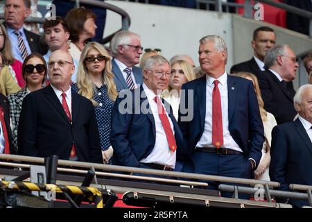 Londres, Royaume-Uni. 3rd juin 2023Alex Ferguson se présente lors de la finale de la coupe FA entre Manchester City et Manchester United au stade Wembley, à Londres, le samedi 3rd juin 2023. (Photo: Federico Guerra Maranesi | MI News) Credit: MI News & Sport /Alamy Live News Banque D'Images