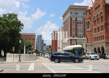 Denton, Dallas et Deep Ellum, centres d'intérêt du centre-ville Banque D'Images