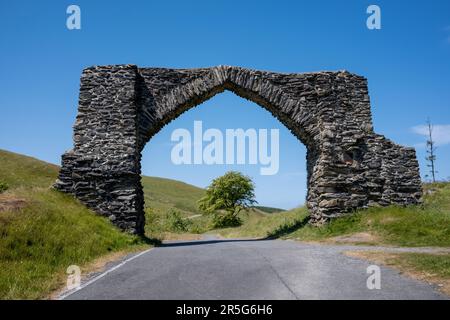 L'arche / arche Hafod - entrée de la vallée d'Elan Banque D'Images