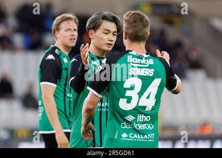 Brugge, Belgique. 03rd juin 2023. Ayase Ueda de cercle photographié lors d'un match de football entre cercle Brugge et KVC Westerlo, samedi 03 juin 2023 à Brugge, le 6 (sur 6) des matchs européens de la première division de la « Jupiler Pro League » du championnat belge. BELGA PHOTO KURT DESPLENTER crédit: Belga News Agency/Alay Live News Banque D'Images