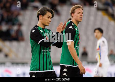 Brugge, Belgique. 03rd juin 2023. Ayase Ueda de cercle photographié lors d'un match de football entre cercle Brugge et KVC Westerlo, samedi 03 juin 2023 à Brugge, le 6 (sur 6) des matchs européens de la première division de la « Jupiler Pro League » du championnat belge. BELGA PHOTO KURT DESPLENTER crédit: Belga News Agency/Alay Live News Banque D'Images