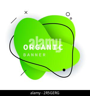 Formes organiques abstraites vertes Illustration de Vecteur