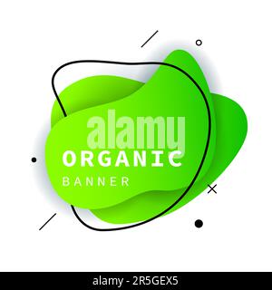 Formes liquides abstraites vertes Illustration de Vecteur