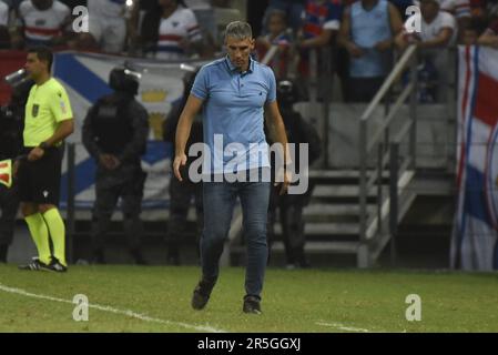 Fortaleza, (ce) 03/06/2023 - Campeonato Brasileiro / Fortaleza x Bahia - Vojvoda técnico do Fortaleza durante da entre Fortaleza x Bahia disputa Banque D'Images