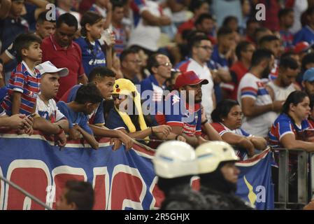 Fortaleza, (ce) 03/06/2023 - Campeonato Brasileiro / Fortaleza x Bahia - Torcida do Fortaleza durante partida entre Fortaleza x Bahia disputada na are Banque D'Images