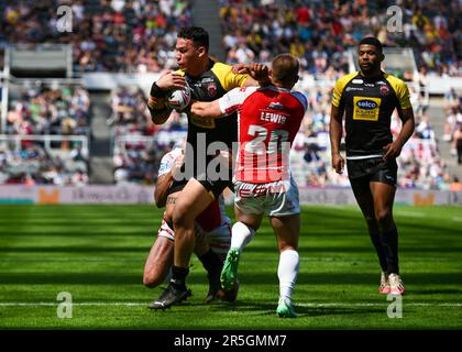 Pendant le Betfred Super League Magic Weekend Match Salford Red Devils vs Hull KR à St. James's Park, Newcastle, Royaume-Uni. 3rd juin 2023. (Photo de Craig Cresswell/News Images) dans, le 6/3/2023. (Photo de Craig Cresswell/News Images/Sipa USA) crédit: SIPA USA/Alay Live News Banque D'Images