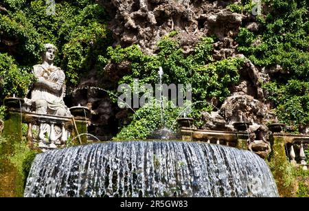 Détail de la Villa deste de luxe à Tivoli, près de Rome - Italie Banque D'Images