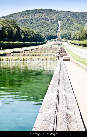 Célèbres jardins italiens de Reggia di Caserta, Italie Banque D'Images