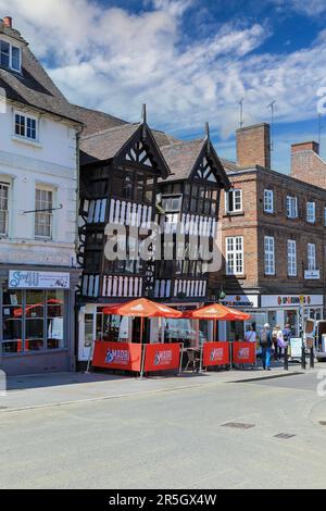15 et 16, Mardol, un bâtiment classé II* dans le centre-ville, Shrewsbury, Shropshire, Angleterre, Royaume-Uni Banque D'Images