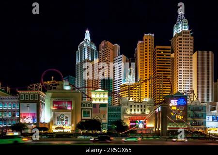 New York New York Hotel and Casino Las Vegas Banque D'Images