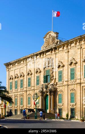 L'Auberge de Castille à La Valette, Malte Banque D'Images