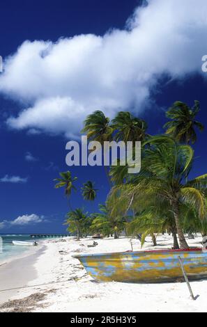 Plage de Playa Bavaro, Punta Cana, République dominicaine, Caraïbes Banque D'Images