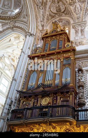 Orgue à la Mosquée-cathédrale de Cordoue - Cordoue, Andalousie, Espagne Banque D'Images