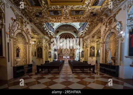 Église de San Agustin intérieur - route des Églises Fernandes - Cordoue, Andalousie, Espagne Banque D'Images