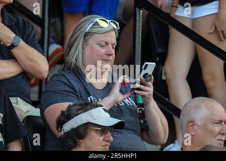 2 juin 2023: Wake Forest gagne 12 - 0 contre George Mason. Tournoi régional NCAA - match de baseball entre George Mason et Wake Forest University au stade de baseball David F. Couch, Winston Salem. Caroline du Nord.David Beach/CSM Banque D'Images