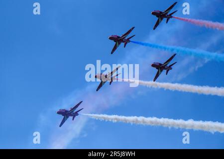 Alcester, Warwickshire, Royaume-Uni, 3rd juin 2023. RAF Red Arches au Midlands Air Festival à Ragley Hall. Alcester, Warwickshire UK.Credit:Ian Tennant /Alay Live News. Banque D'Images