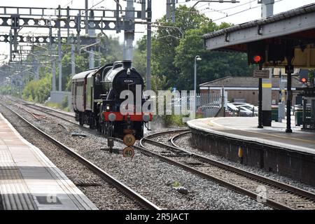 Jubilee Class Steam Locomotive 45596 'Bahamas' Running Light à la gare de Twyford, 28th mai 2023 Banque D'Images