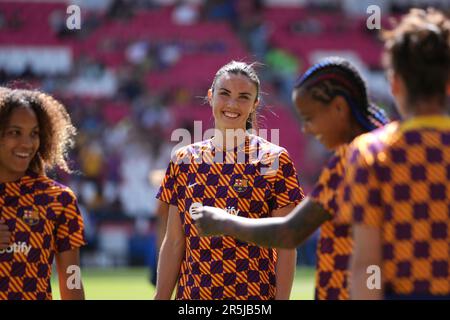 Eindhoven, pays-Bas, 3 juin 2023 : Ingrid Syrstad Engen ( 23 Barcelone ) lors du dernier match de football de la Ligue des champions des femmes de l'UEFA entre le FC Barcelone et le VFL Wolfsburg au stade Philips d'Eindhoven, pays-Bas. (Julia Kneissl / SPP) Banque D'Images