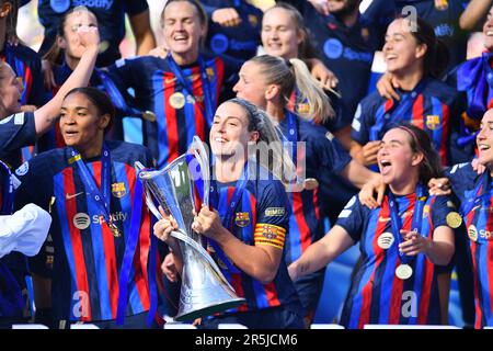 EINDHOVEN, PAYS-BAS - 3 juin 2023 : Alexia Putellas. Le dernier match de football de l'UEFA Women's Champions League FC Barcelona Femeni - VfL Wolfsburg Banque D'Images