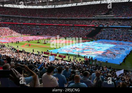 Finale de la coupe FA 2023. Manchester City V Manchester United Banque D'Images