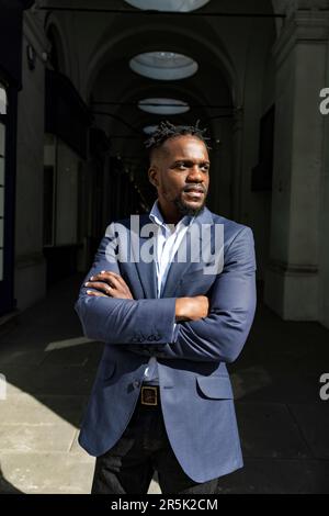 Samuel Kasumu, espérant devenir le candidat du Parti conservateur lors de la prochaine élection mayonnaise à Londres. Banque D'Images