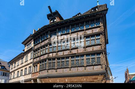 Kammerzell Maison à Strasbourg, Alsace, France, Europe Banque D'Images