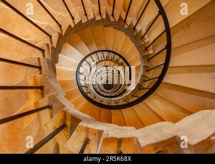 Escalier en colimaçon à Palazzo Ducale (Urbino) Banque D'Images