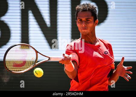 Juan Pablo VARILLAS du Pérou au cours de la huitième journée de Roland-Garros 2023, tournoi de tennis Grand Slam, sur 04 juin 2023 au stade Roland-Garros à Paris, France - photo: Matthieu Mirville/DPPI/LiveMedia Banque D'Images